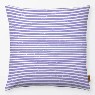 Kissen Very Peri White Stripes