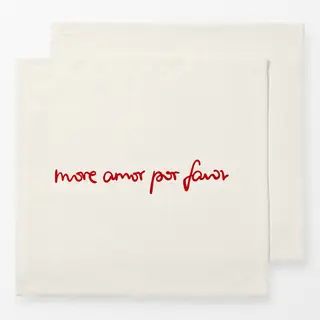 Servietten More Amor Por Favor white