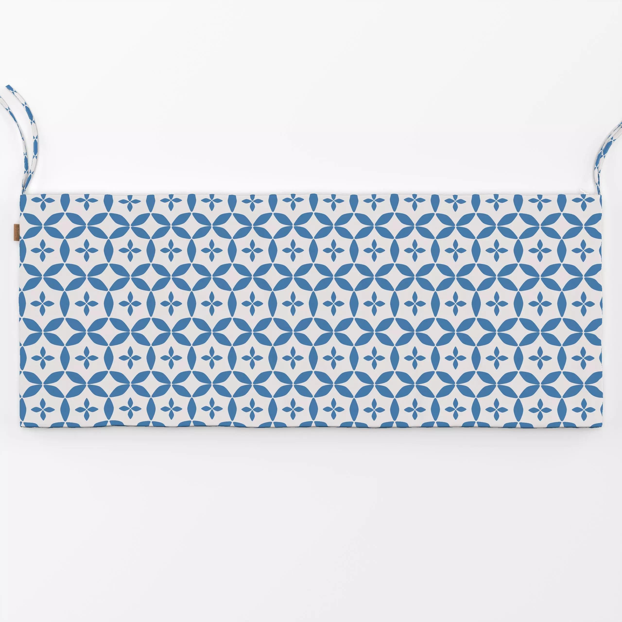 Bankauflage Blockprint Indigo Muster 8 - Sommer, Symbole & Muster - von „Heyduda"; Muster, Meer, Sommer, Urlaub, indigo, Mar...