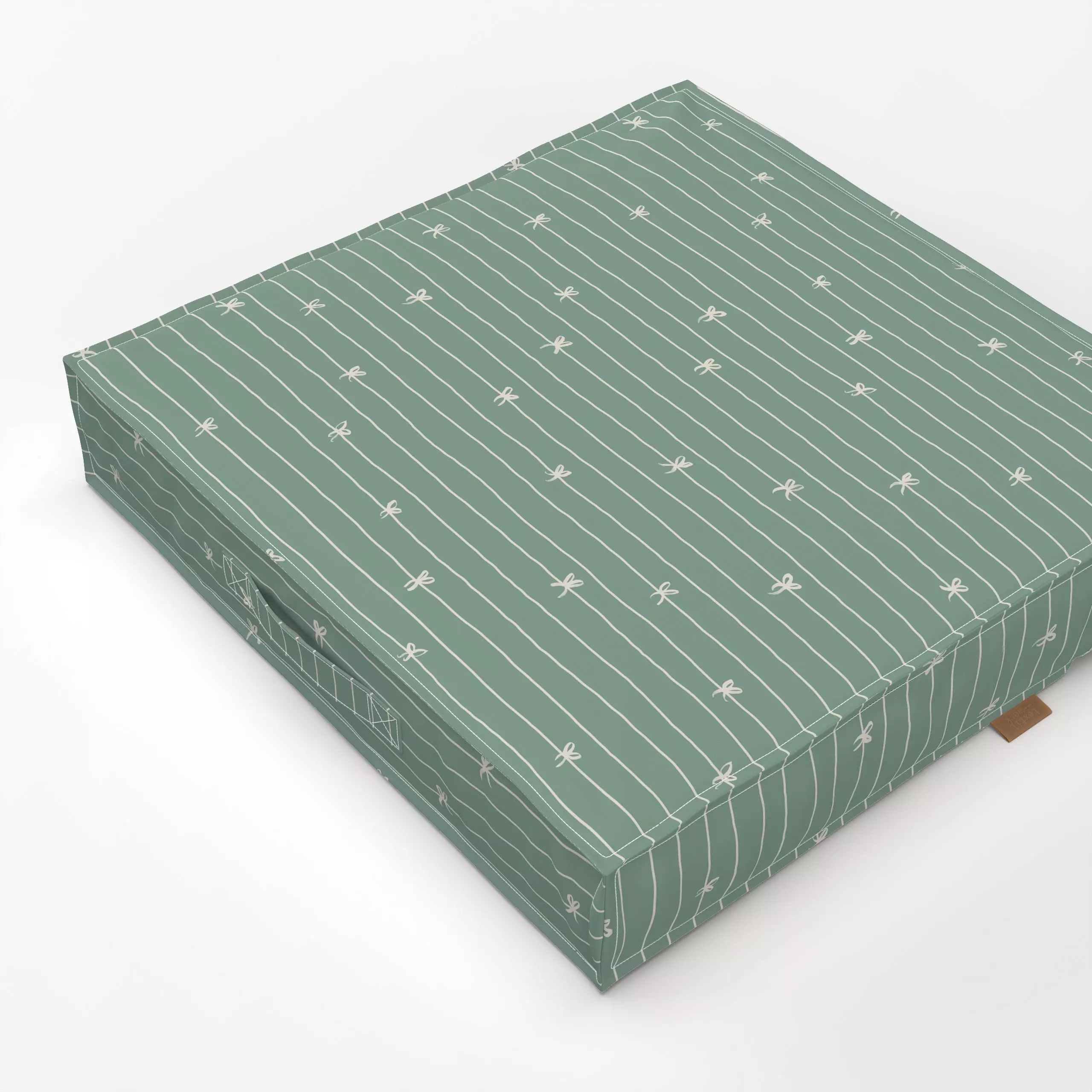 Bodenkissen Winterzauber Streifenliebe 4 - Weihnachten, Symbole & Muster - von „Primus Pattern"; linie, Linien, Streifen, We...