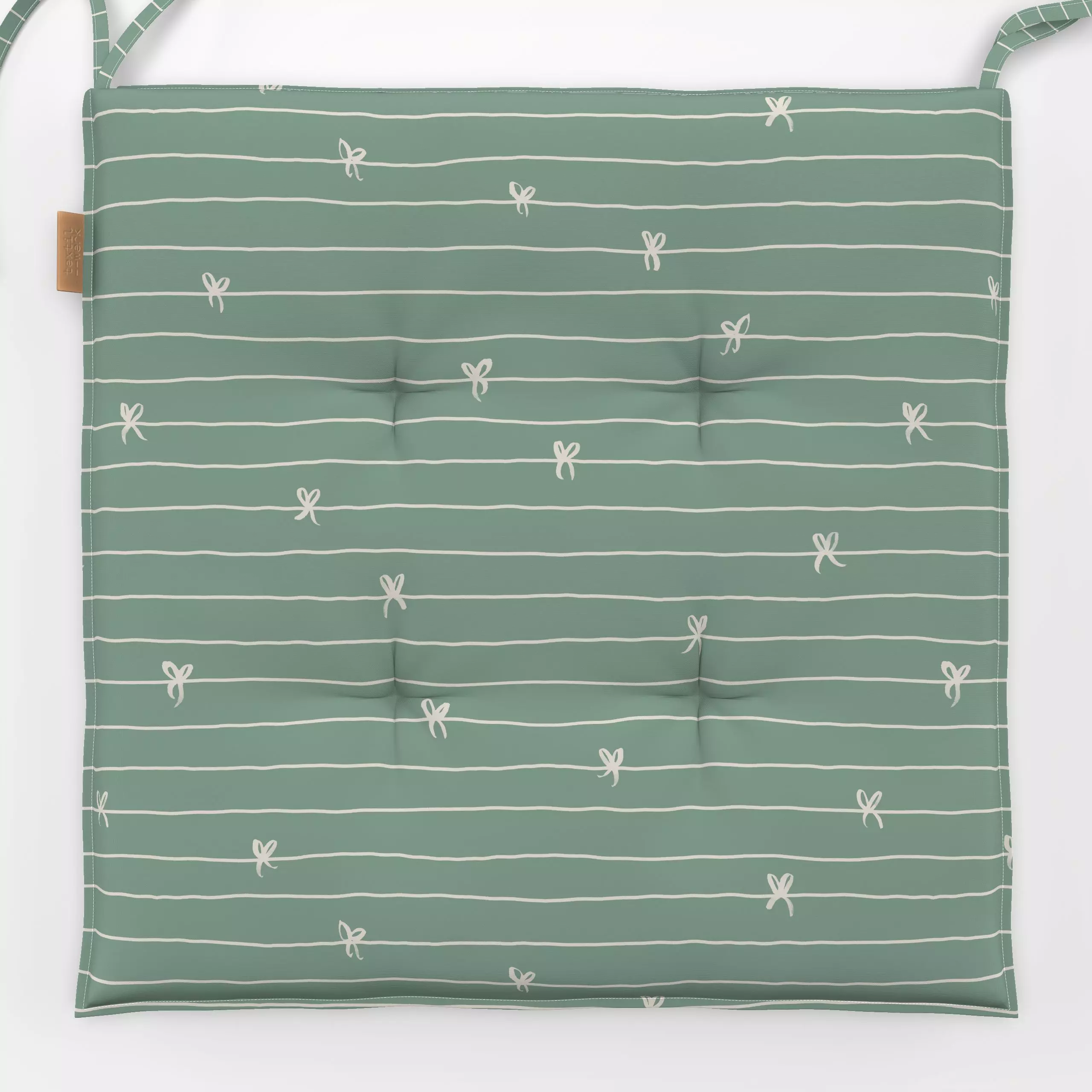 Sitzkissen Winterzauber Streifenliebe 4 - Weihnachten, Symbole & Muster - von „Primus Pattern"; linie, Linien, Streifen, Wei...
