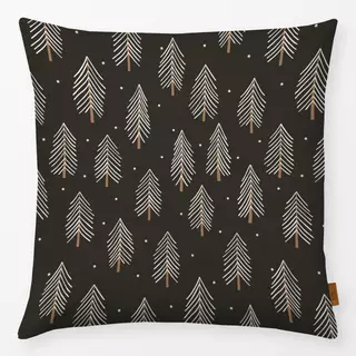 Kissen Winter Forest beige charcoal