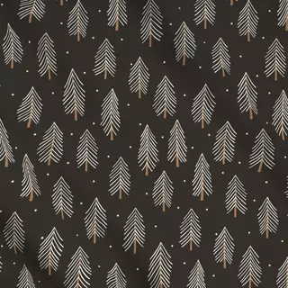 Meterware Winter Forest beige charcoal