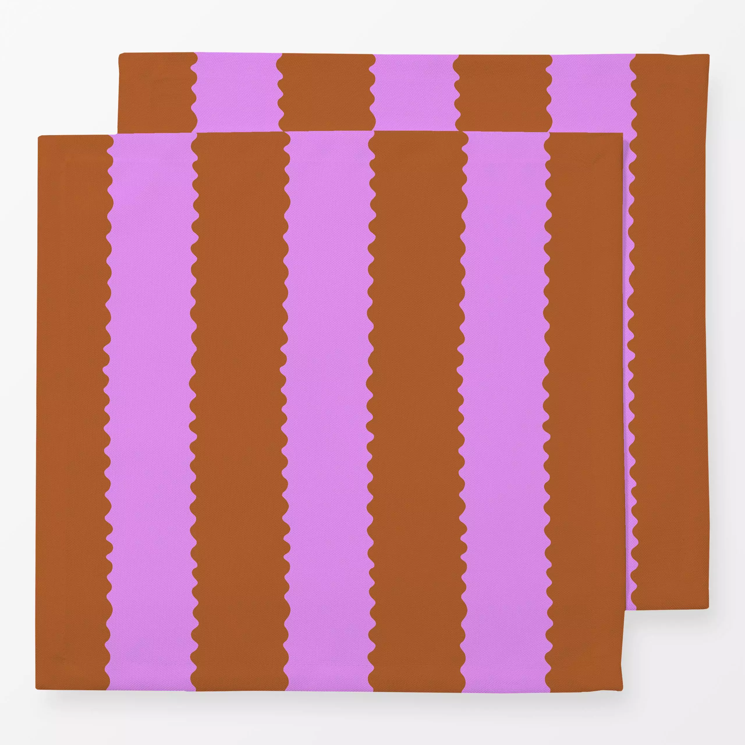 Servietten Wellen Streifen orange Pink - Herbst, Symbole & Muster, Anlässe - von „Studio Kesse"