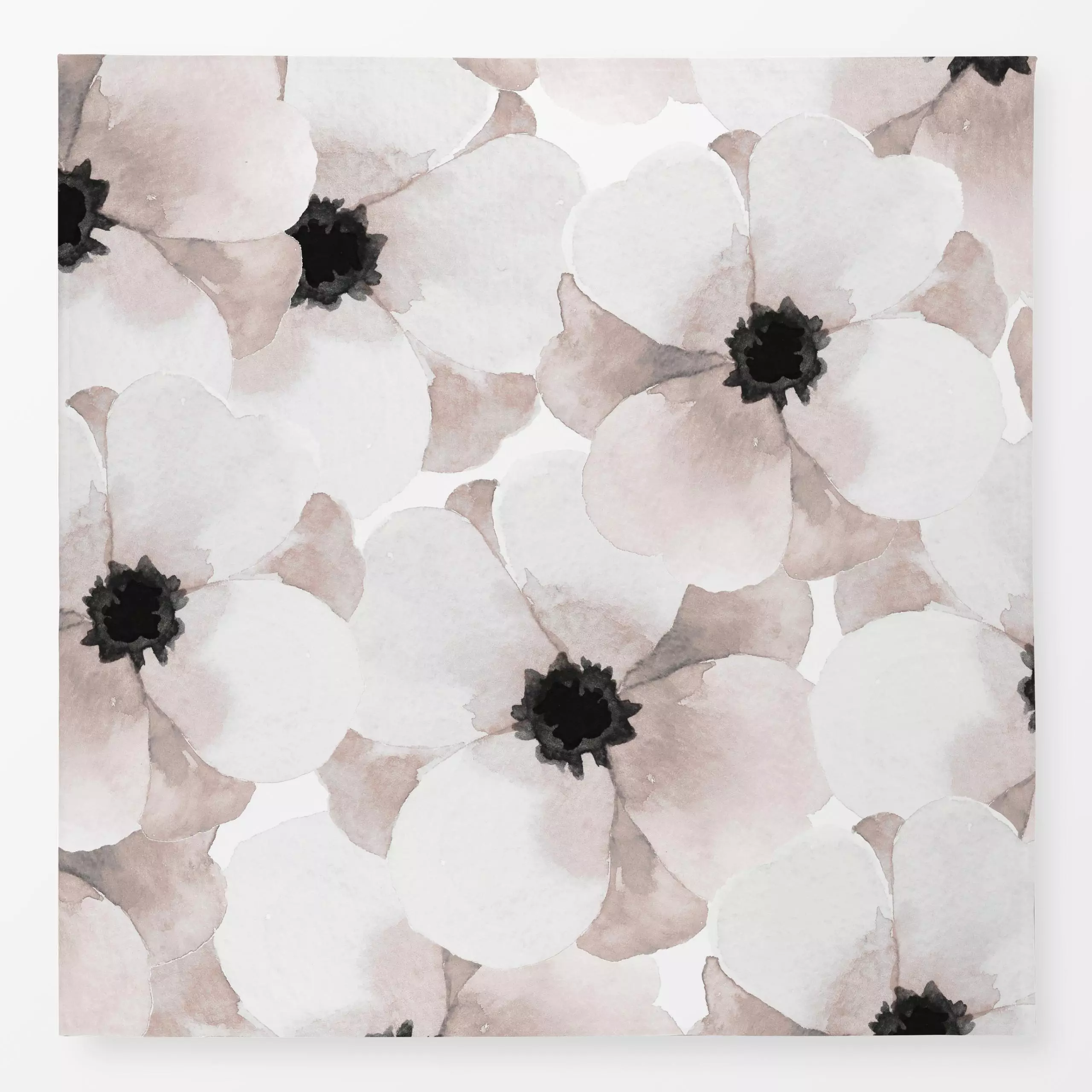 Tischdecke Watercolor Flowers light rose - Blumen & Florales, Frühling - von „Karen Menzenbach"; Aquarell, rosa, Blumen, Pfl...