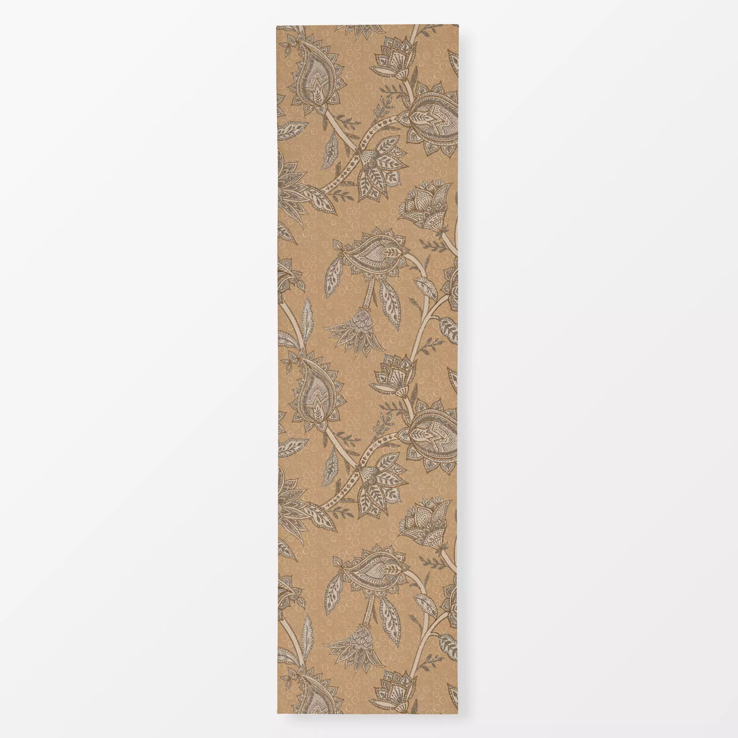 Tischläufer Ochre Retro Paisley Blumen - Blumen & Florales, Retro & Vintage - von „Bloomery Decor"; boho, Retro, Wildblumen,...