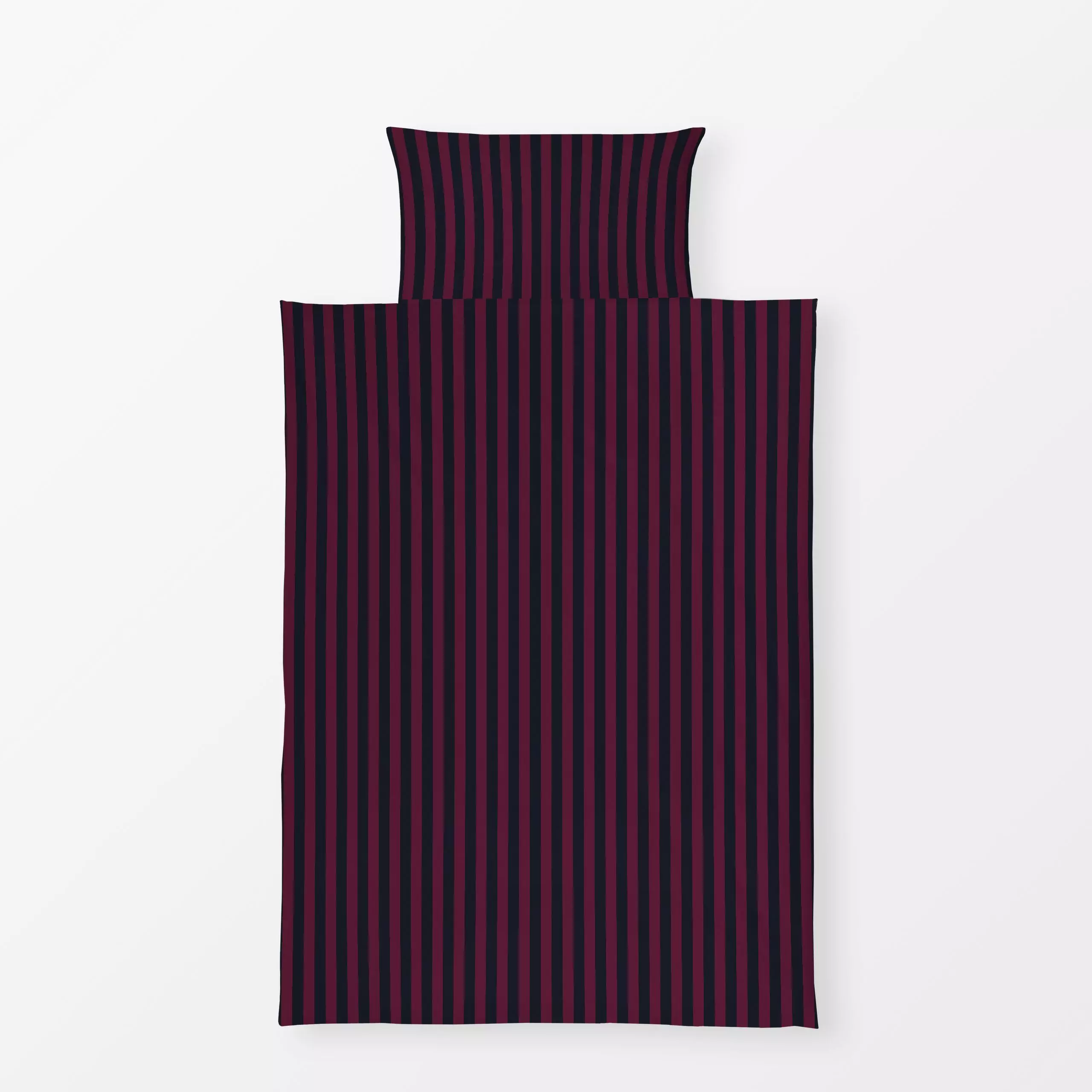 Bettwäsche Striped Burgund Red Blue - Symbole & Muster - von „Studio ROSAGRAU"; Streifen, Winter, rot, Weihnachtsdeko, weihn...