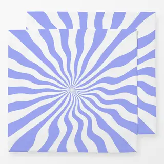 Servietten Happy Summer Blau Retro