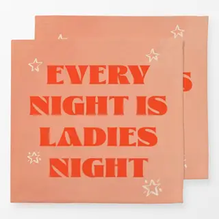 Servietten Lady Night Orange