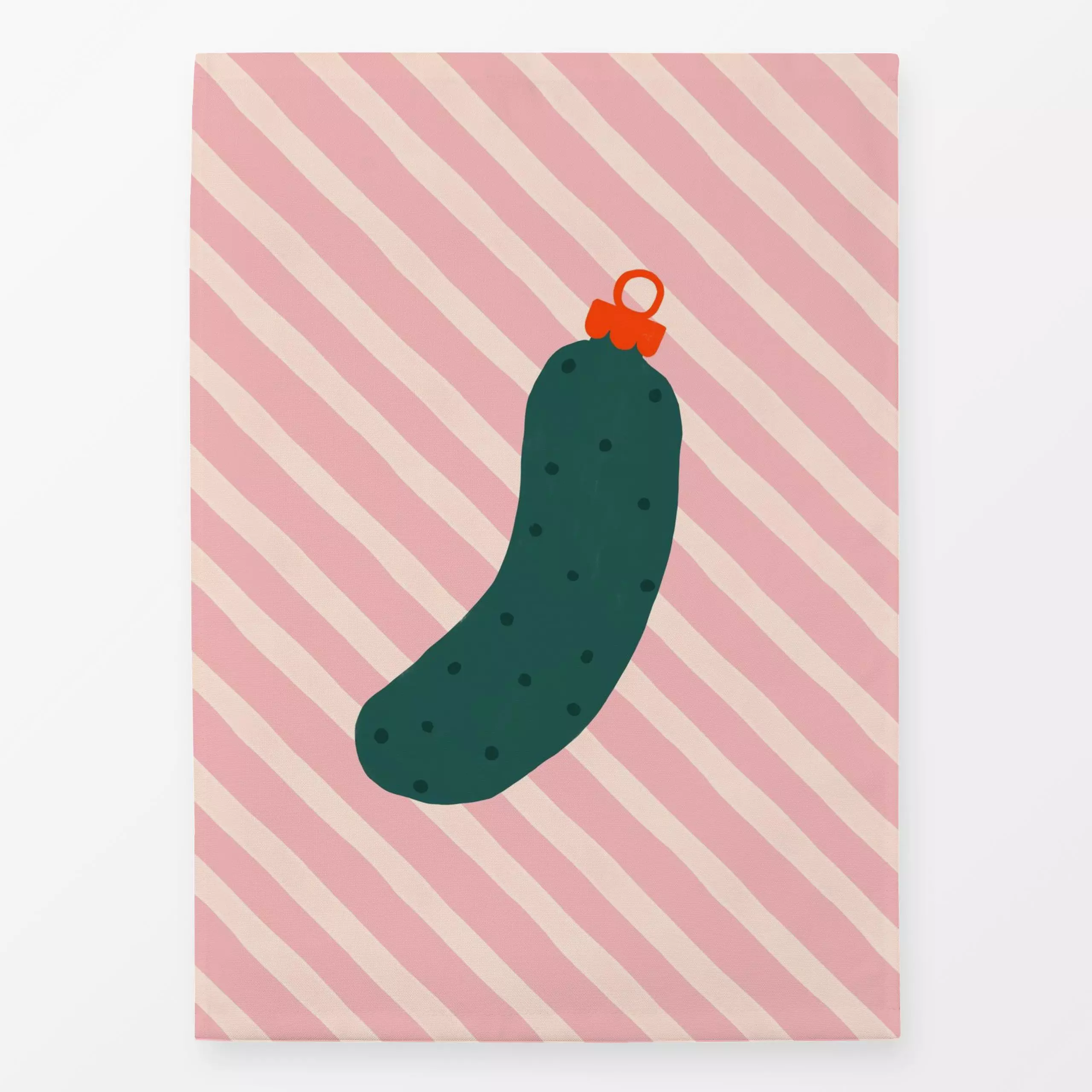 Geschirrtücher Baumschmuck Weihnachtsgurke - Weihnachten - von „Maren Gross "; Geschenk, geschenkidee, stripes, fun, gurke, ...
