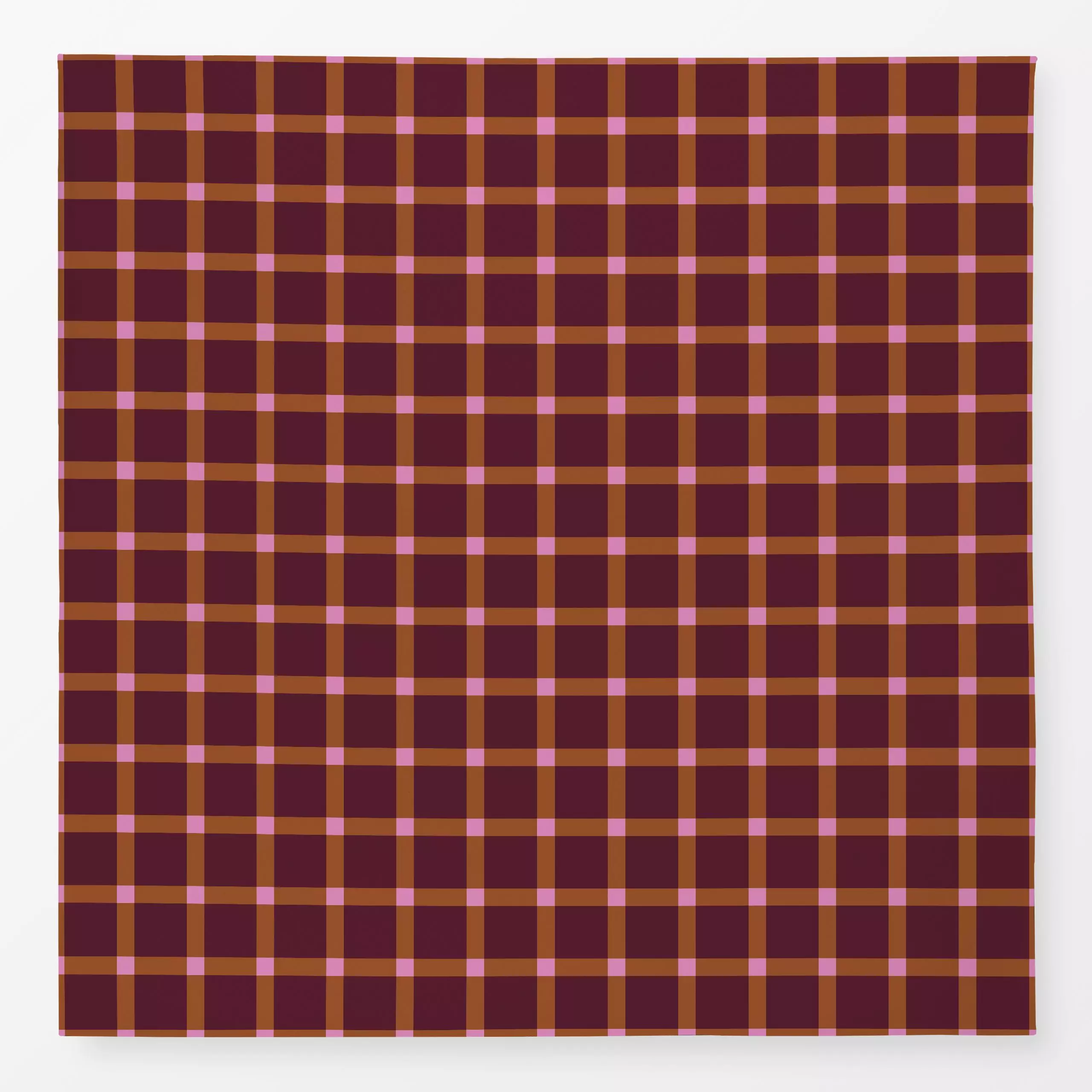 Tischdecke Karo Weinrot Braun Pink - Herbst, Symbole & Muster - von „Julia Schumacher"; Karo, Karos, kariert, herbstlich, bo...