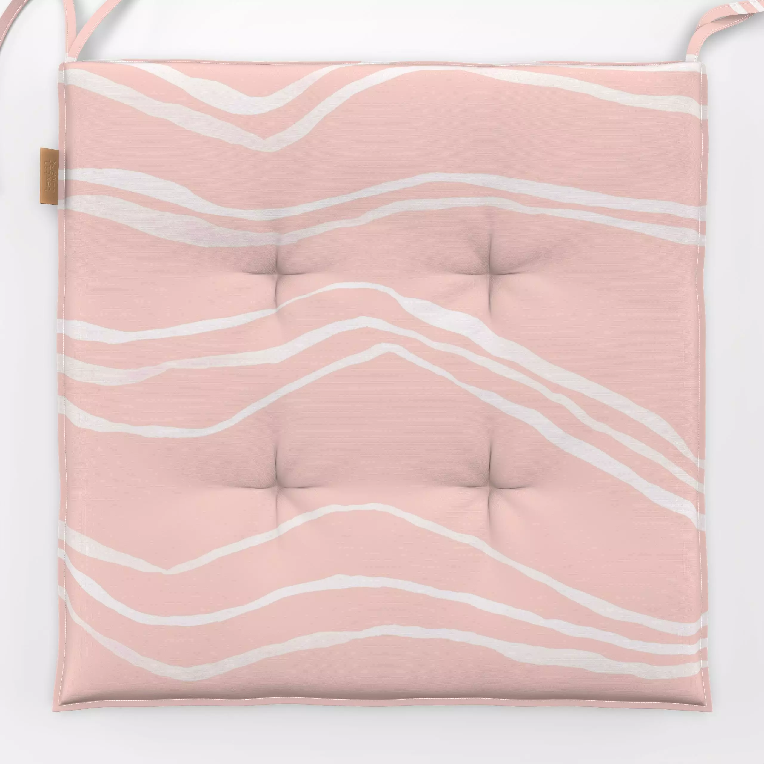 Sitzkissen evolve stripes-rosa - Symbole & Muster - von „youdesignme"; linie, abstrakt, graphisch, skandinavisch, landhaus, ...