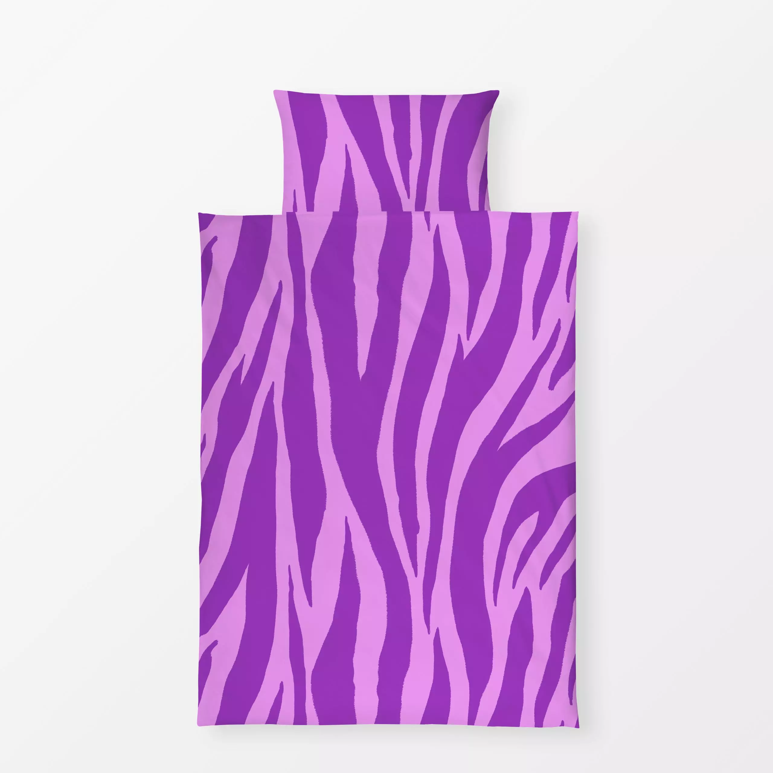Bettwäsche purple Zebra - Symbole & Muster - von „Sabrina Ziegenhorn"; Streifen, Zebra, Afrika, Tierfell, trendfarben, Strei...