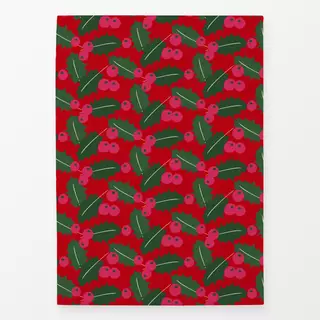 Geschirrtuch Ilex Rot