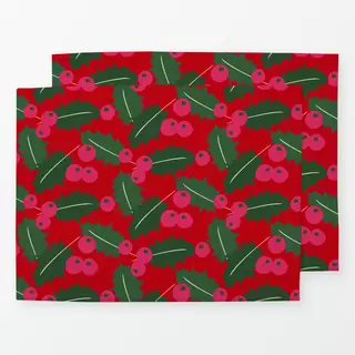 Tischset Ilex Rot