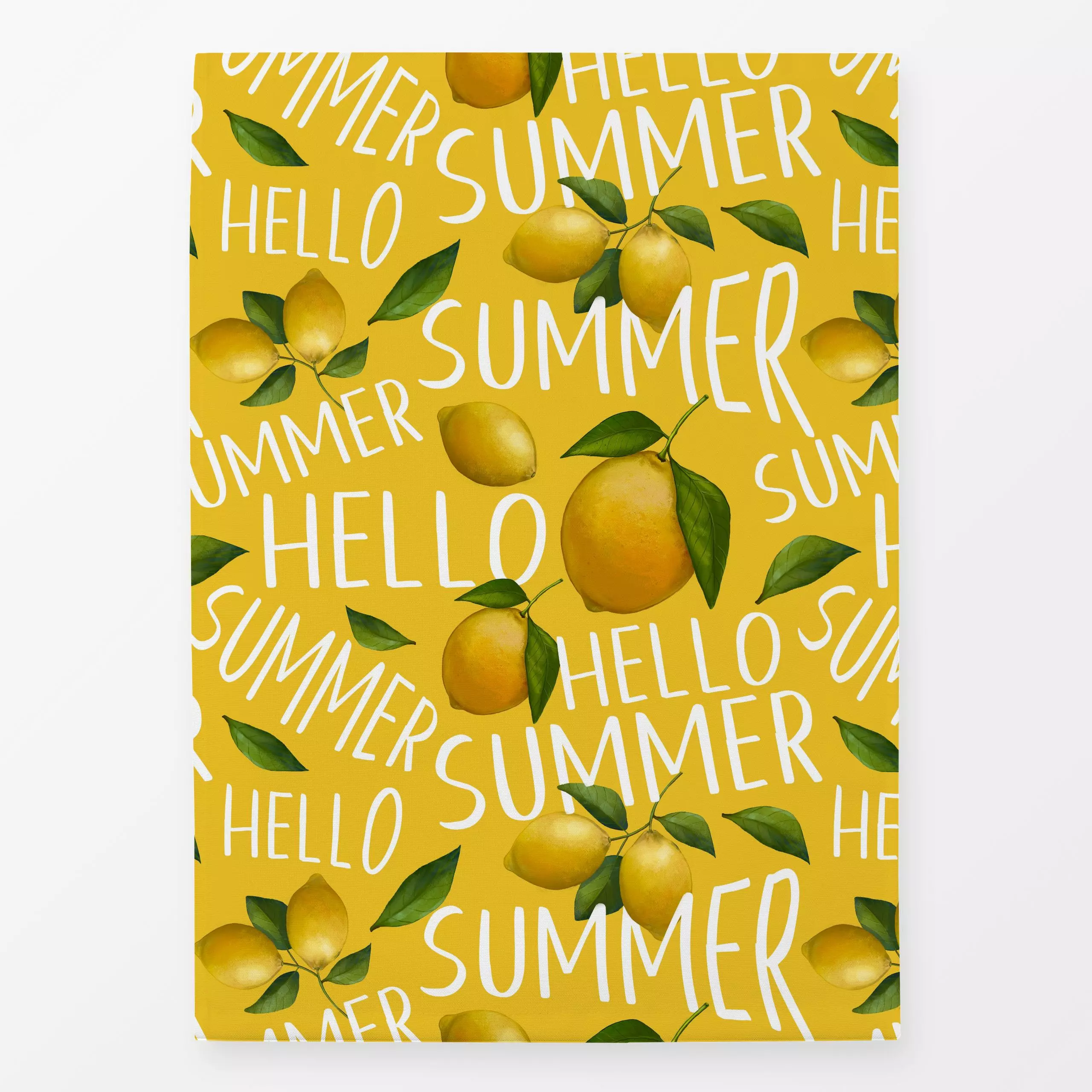 Geschirrtücher Hello Summer - Muster - Sommer, Sprüche & Schriftzüge - von „Uta Naumann"; Muster, Garten, Zitrone, Happy Bir...