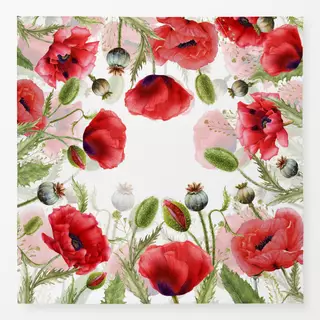 Tischdecke Mohn Feld