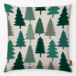 Kissen Weihnachtsbäume grün