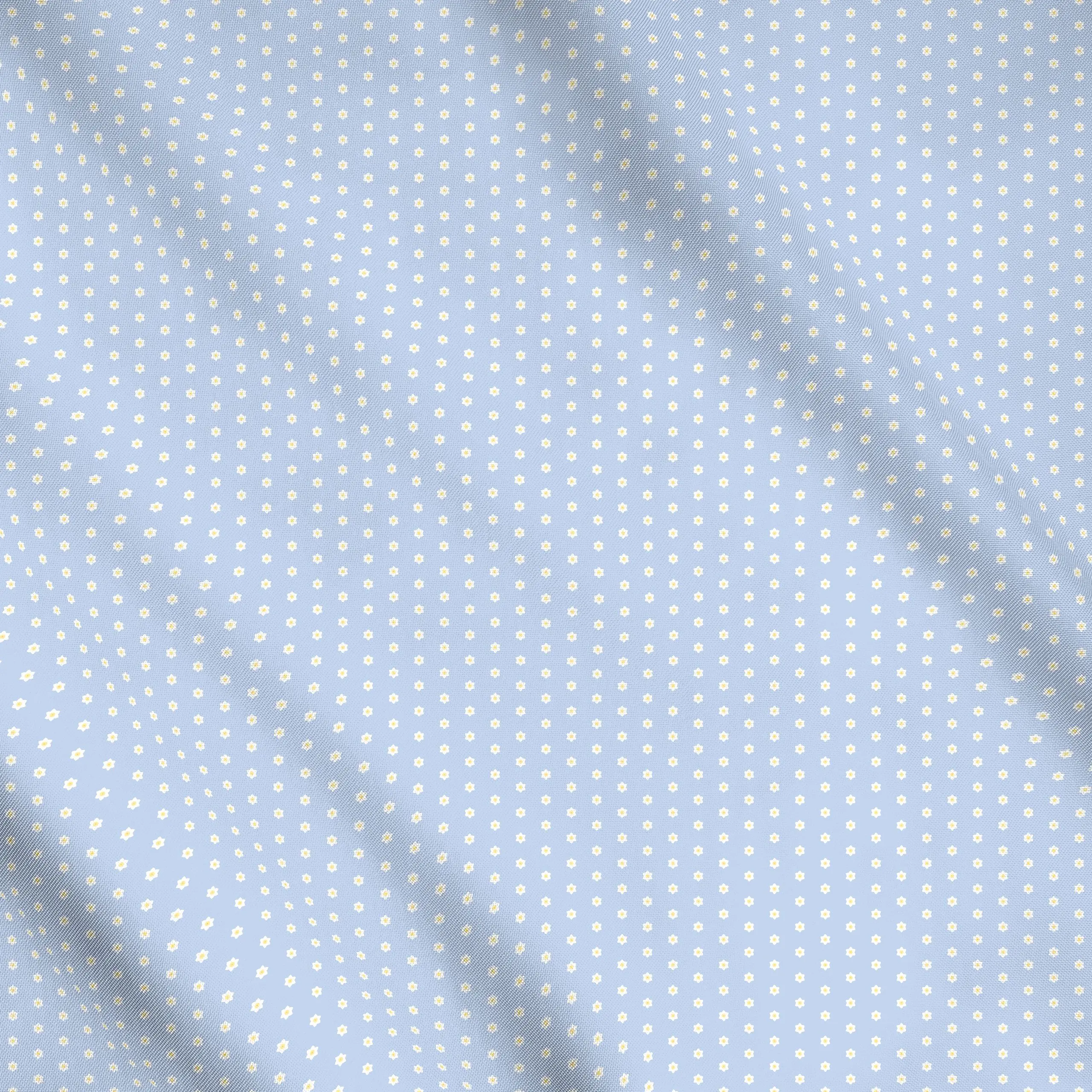 Meterware Osterglocken Muster blau, Blumen, Ostern, von Carolin Vonhoff