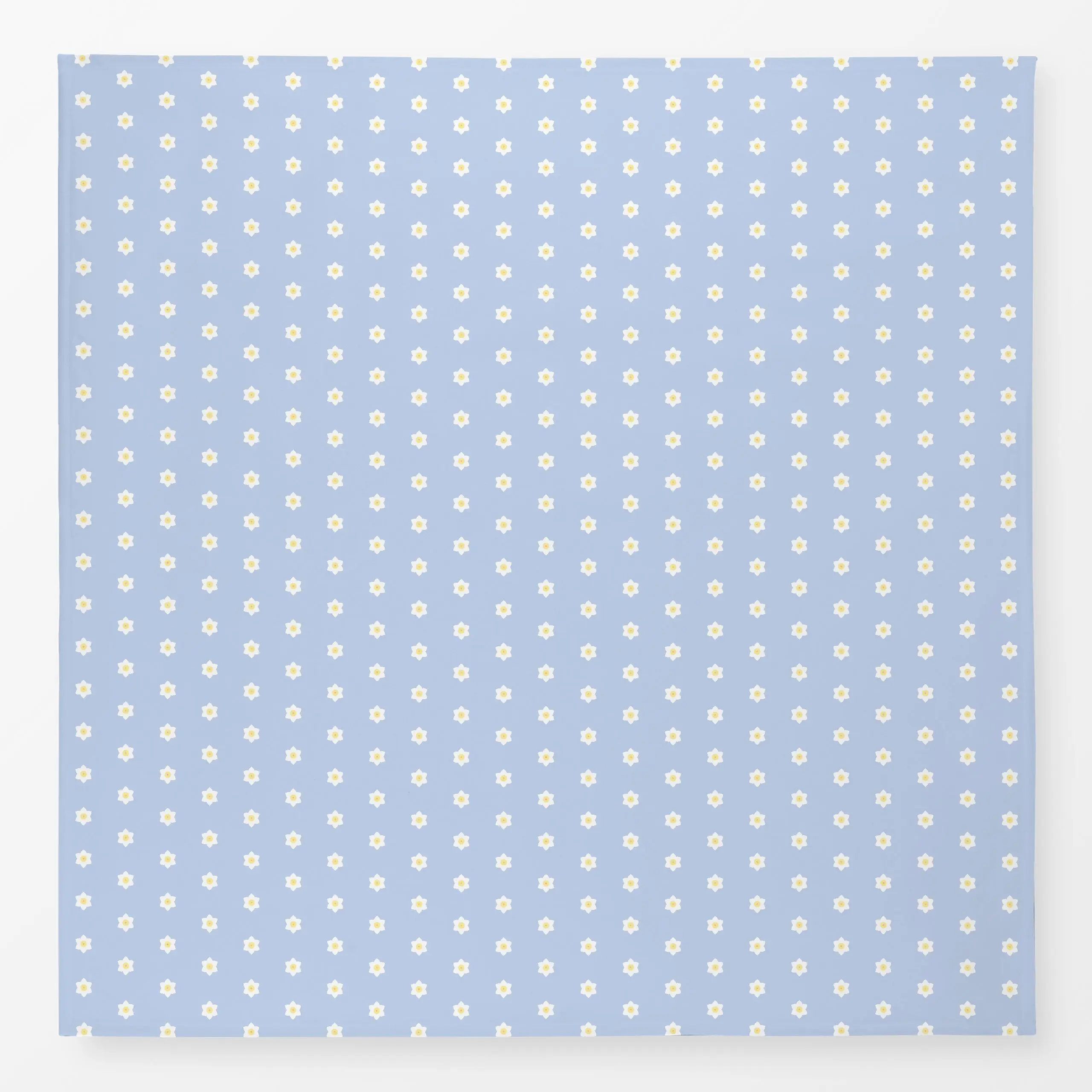 Tischdecke Osterglocken Muster blau - Blumen & Florales, Frühling, Ostern - von „Carolin Vonhoff"; Blumen, Wiese, Ostern, mi...