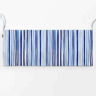 Bankauflage Aquarell Streifen blau