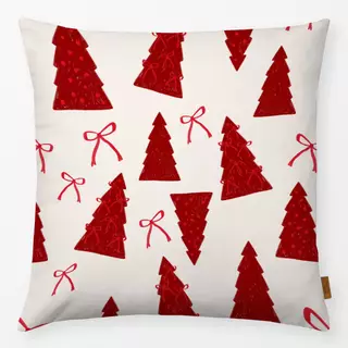 Kissen Tree Allover red