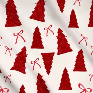 Meterware Tree Allover red