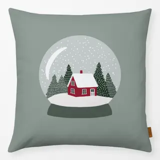 Kissen Schneekugel