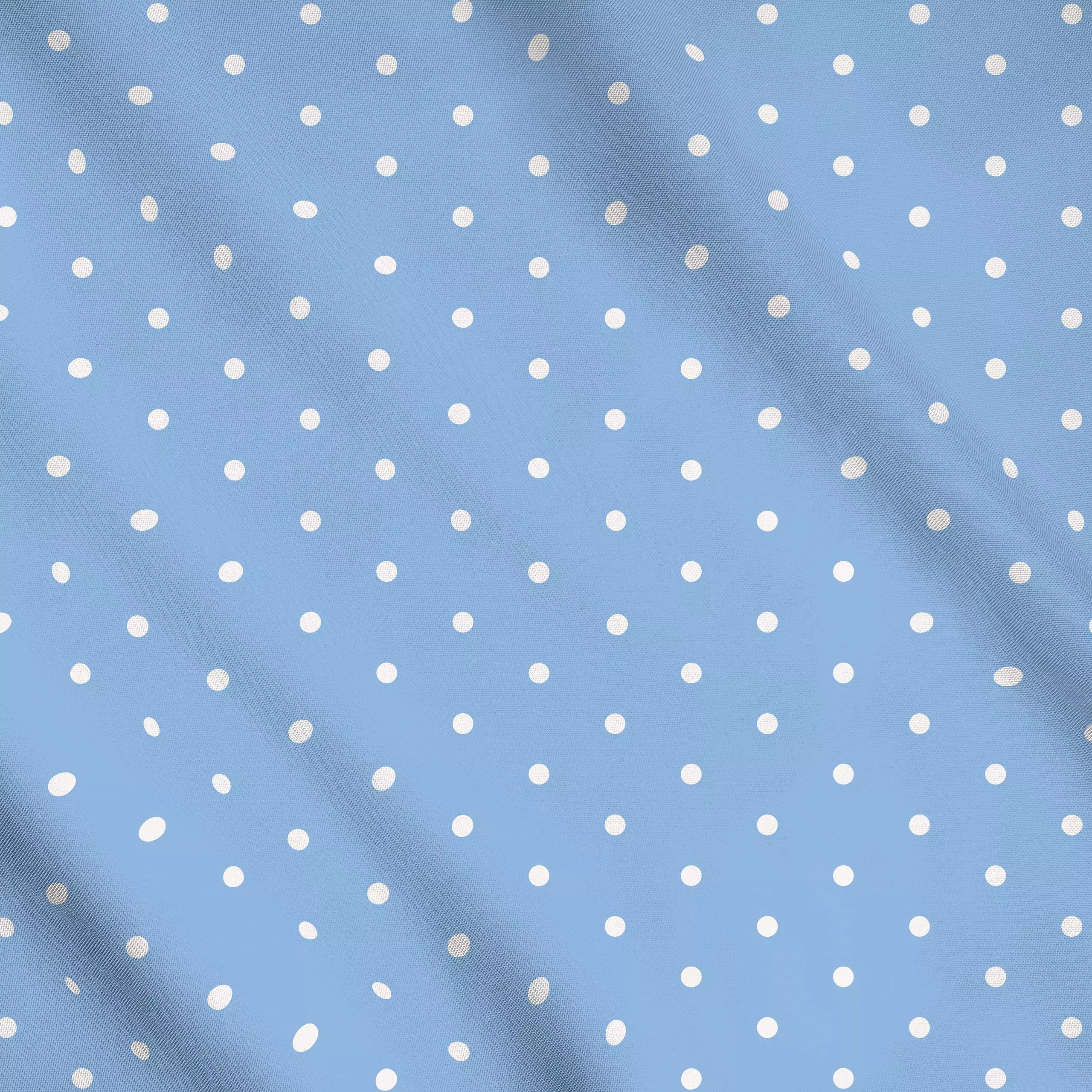 Meterware Azur Dots Blue - Sommer, Symbole & Muster - von „Sara Maria"; Punkte, Kinderzimmer, Sommer, Lustig, landhaus, Baby...