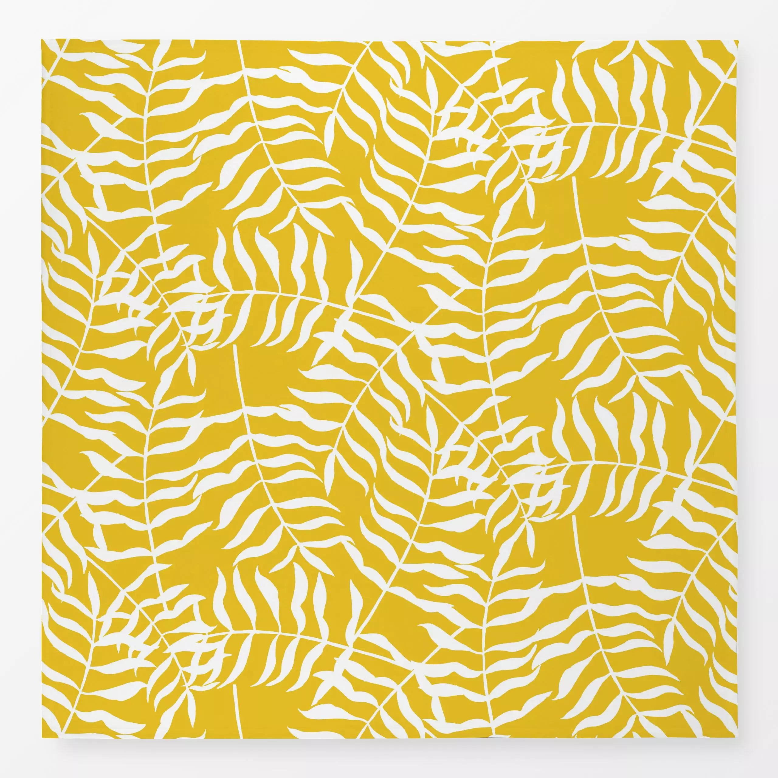 Tischdecke Tropische Blätter Sonnengelb, Blumen, tropisch, Sommer, von Uta Naumann