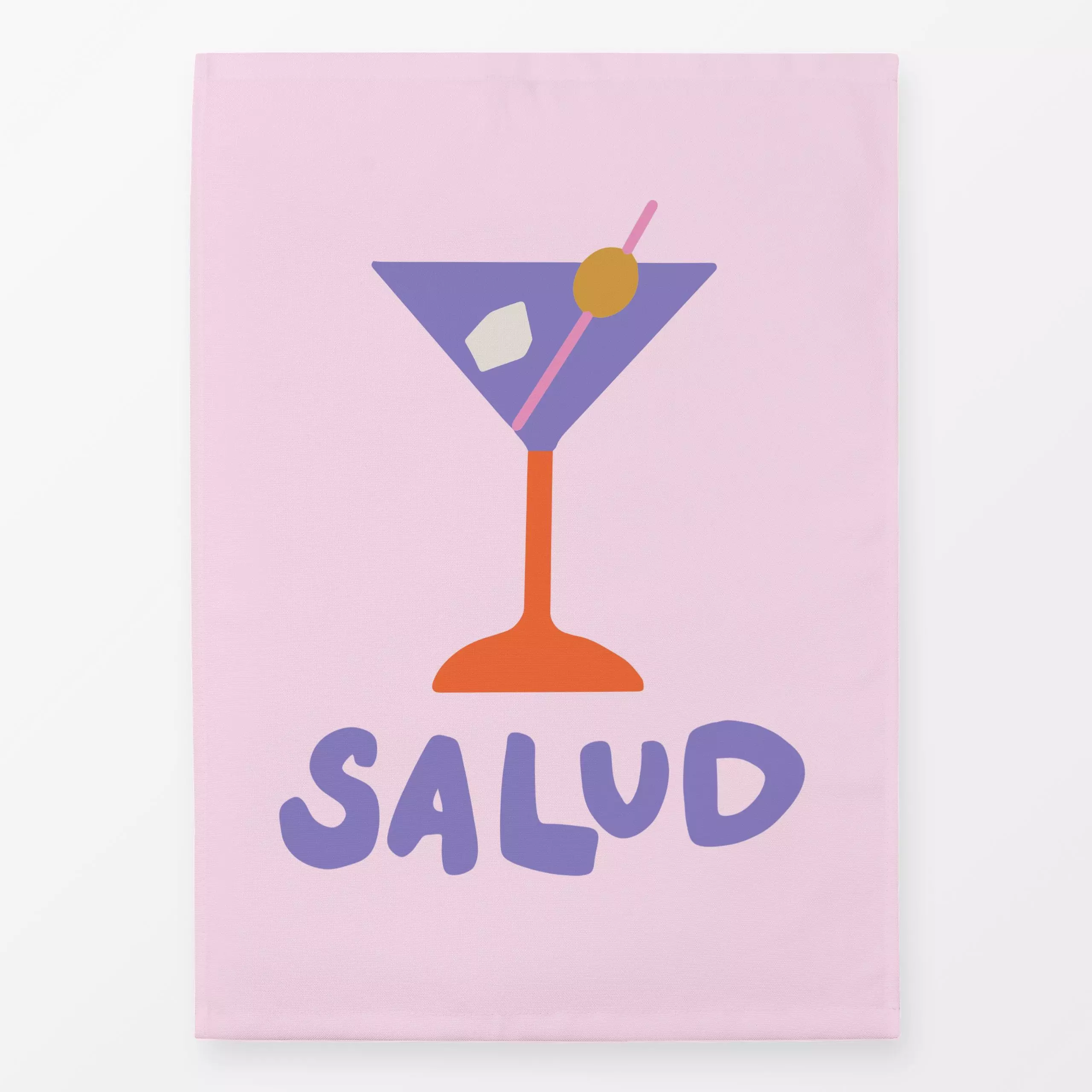 Geschirrtücher Salud - Sommer, Küche, Essen & Trinken - von „textilwerk“; Illustration, skandinavisch, Sommer, Urlaub, bunt,...