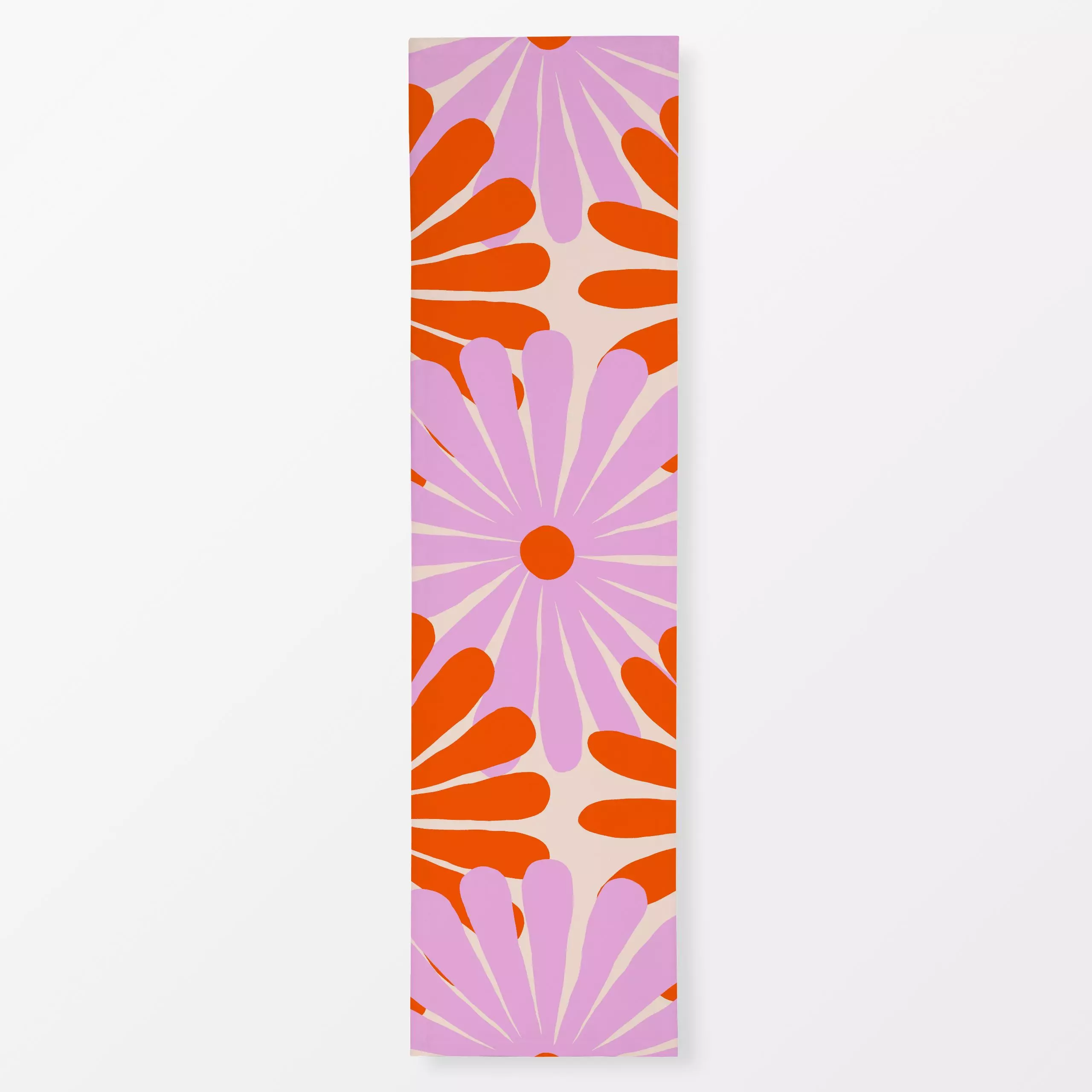 Tischläufer Blumen rot pink - Blumen & Florales, Sommer, Symbole & Muster - von „Julia Schumacher"; Kamille, Margeriten, col...