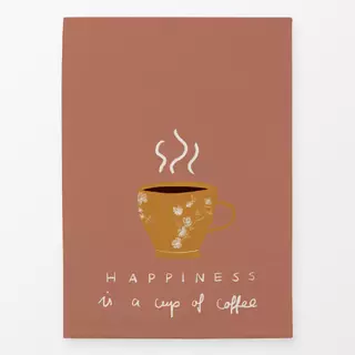 Geschirrtücher Happiness Coffee Kupfer