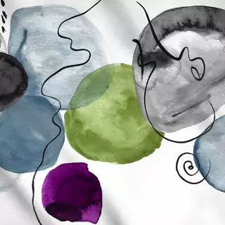 Meterware Abstrakt watercolor