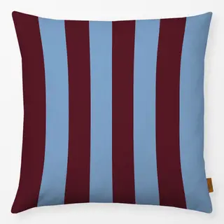 Kissen Cabana Streifen blau burgundy