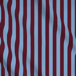Meterware Cabana Streifen blau burgundy
