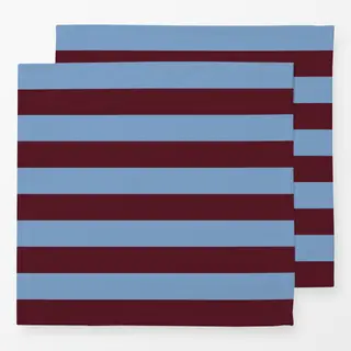 Servietten Cabana Streifen blau burgundy