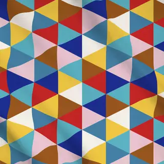 Meterware Multicolor Dreiecke