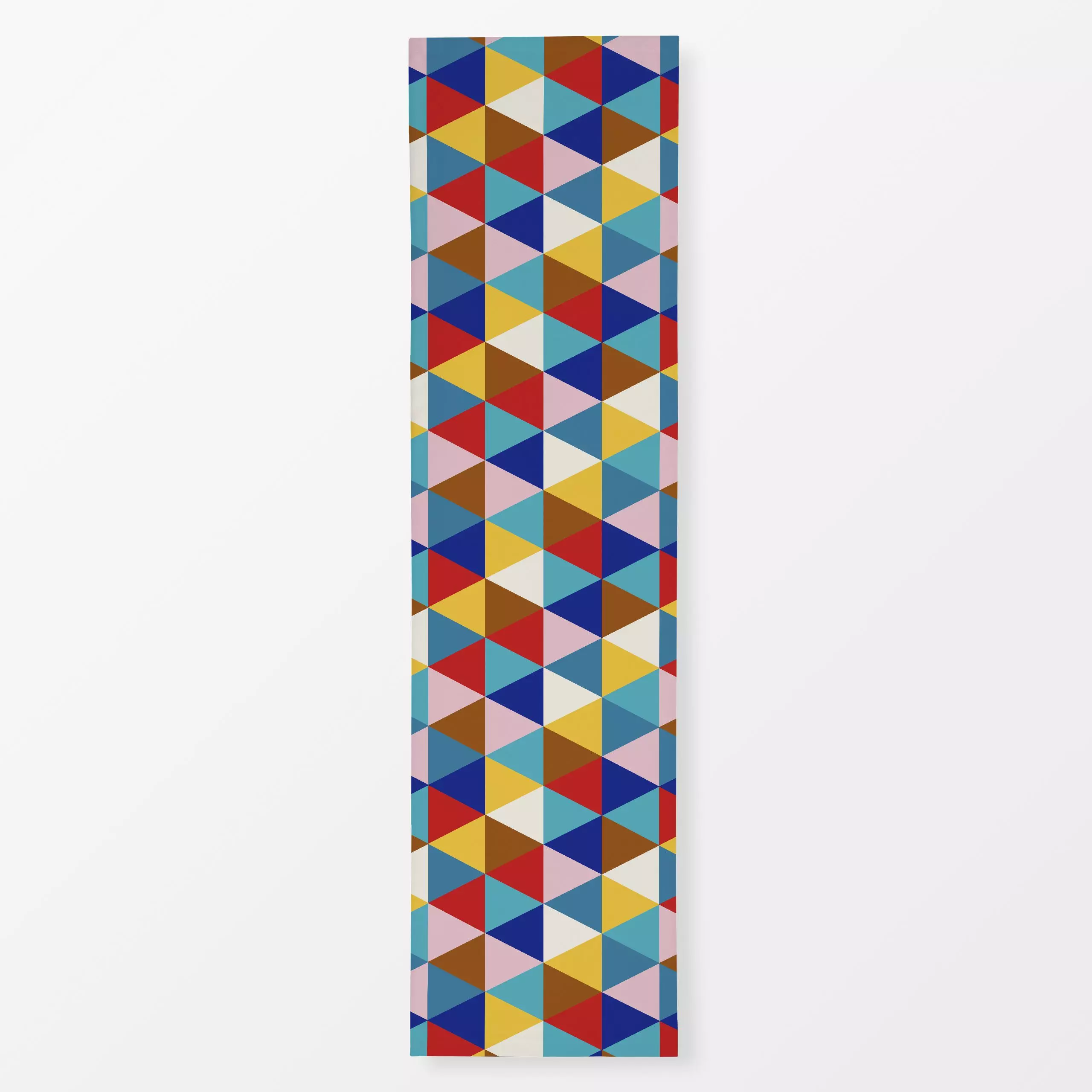Tischläufer Multicolor Dreiecke, gemustert, von Andrea Liesert