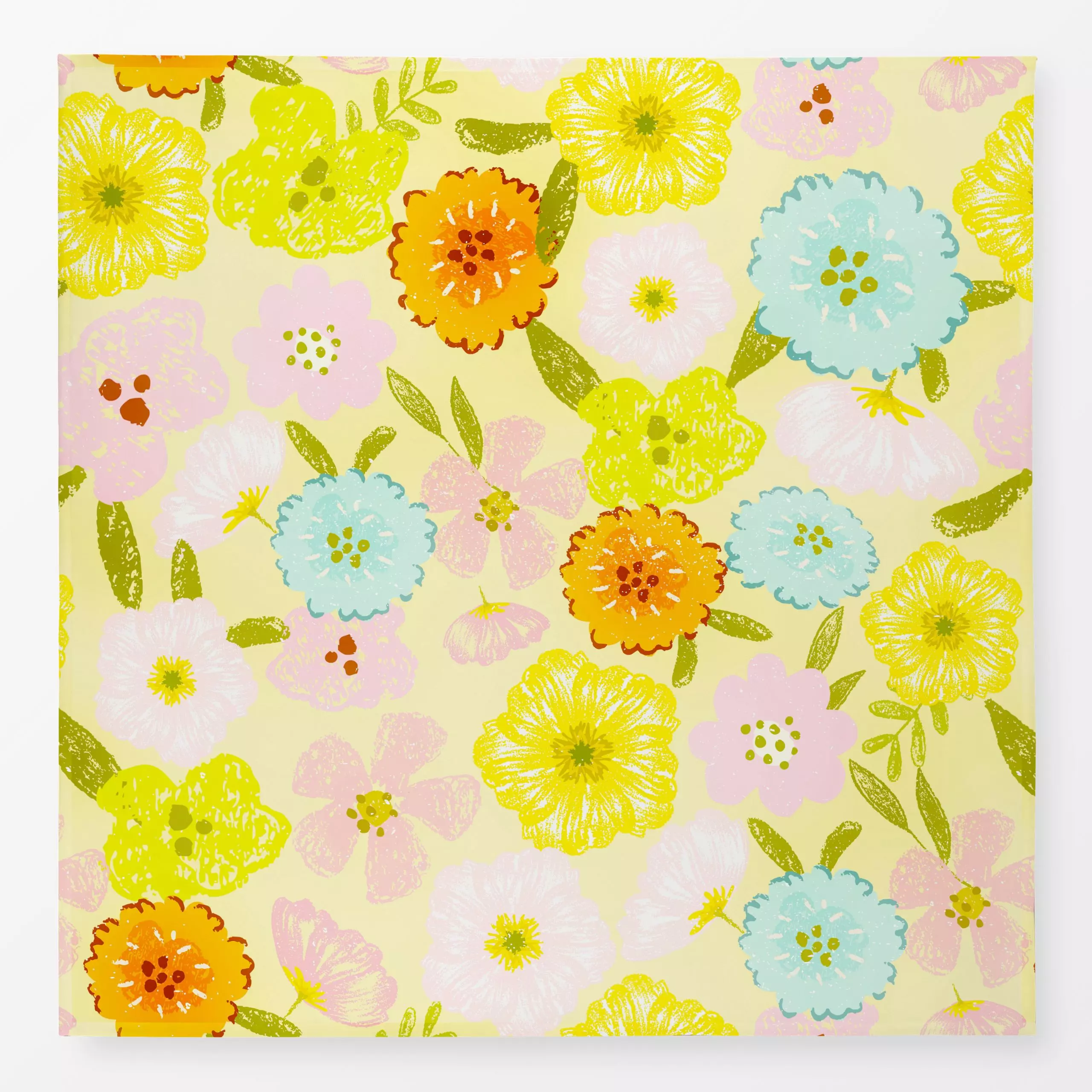 Tischdecke Doodle Sommer Garten - Blumen & Florales, Sommer - von „Uta Naumann"; boho, abstrakt, Blumen, Retro, floral, Bohe...