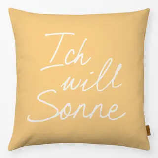 Kissen Ich will Sonne gelb