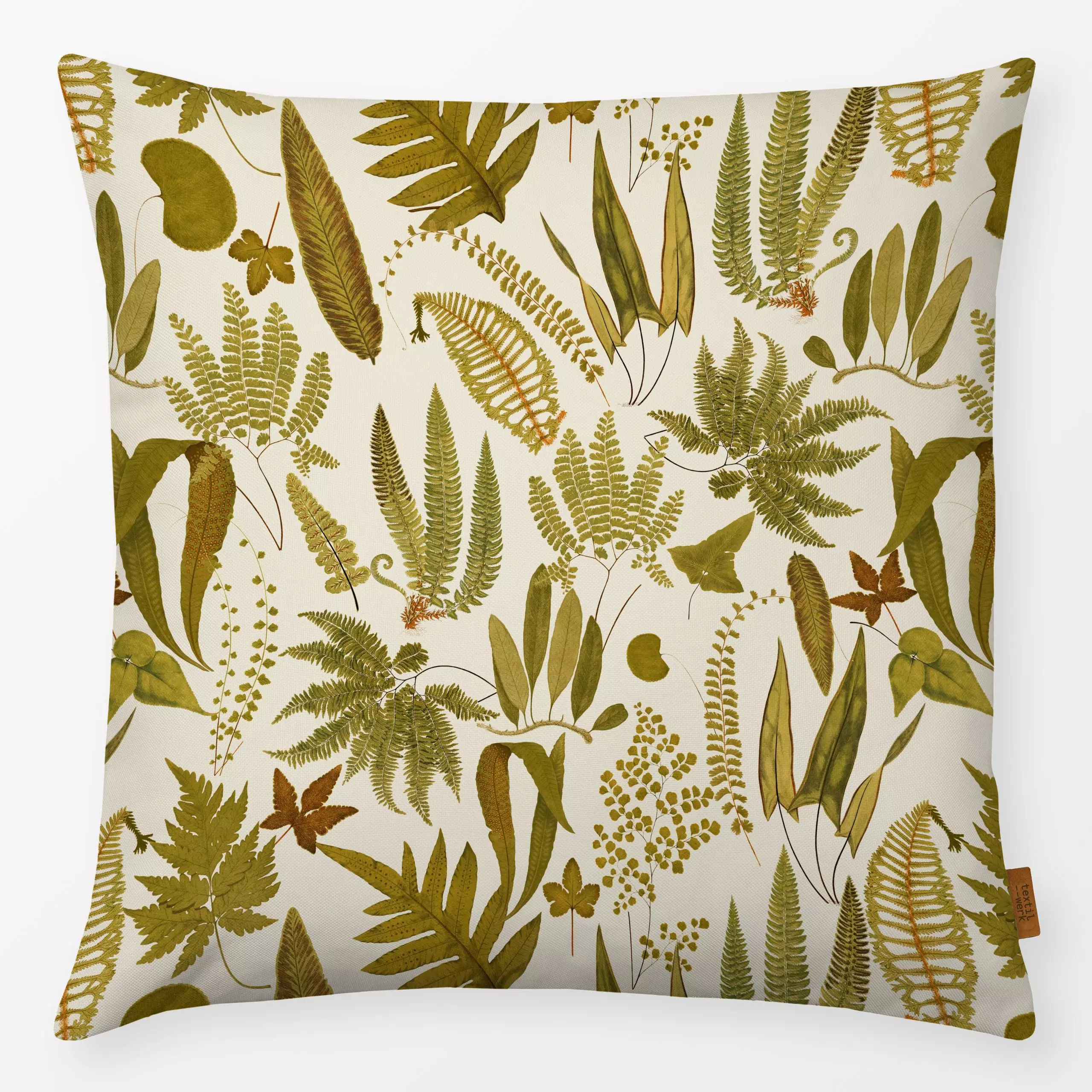 Kissen Bezaubernder Herbst Wald 3 - Blumen & Florales, Pflanzen & Botanik - von „Uta Naumann"; Muster, Natur, Farn, Wald, Bo...