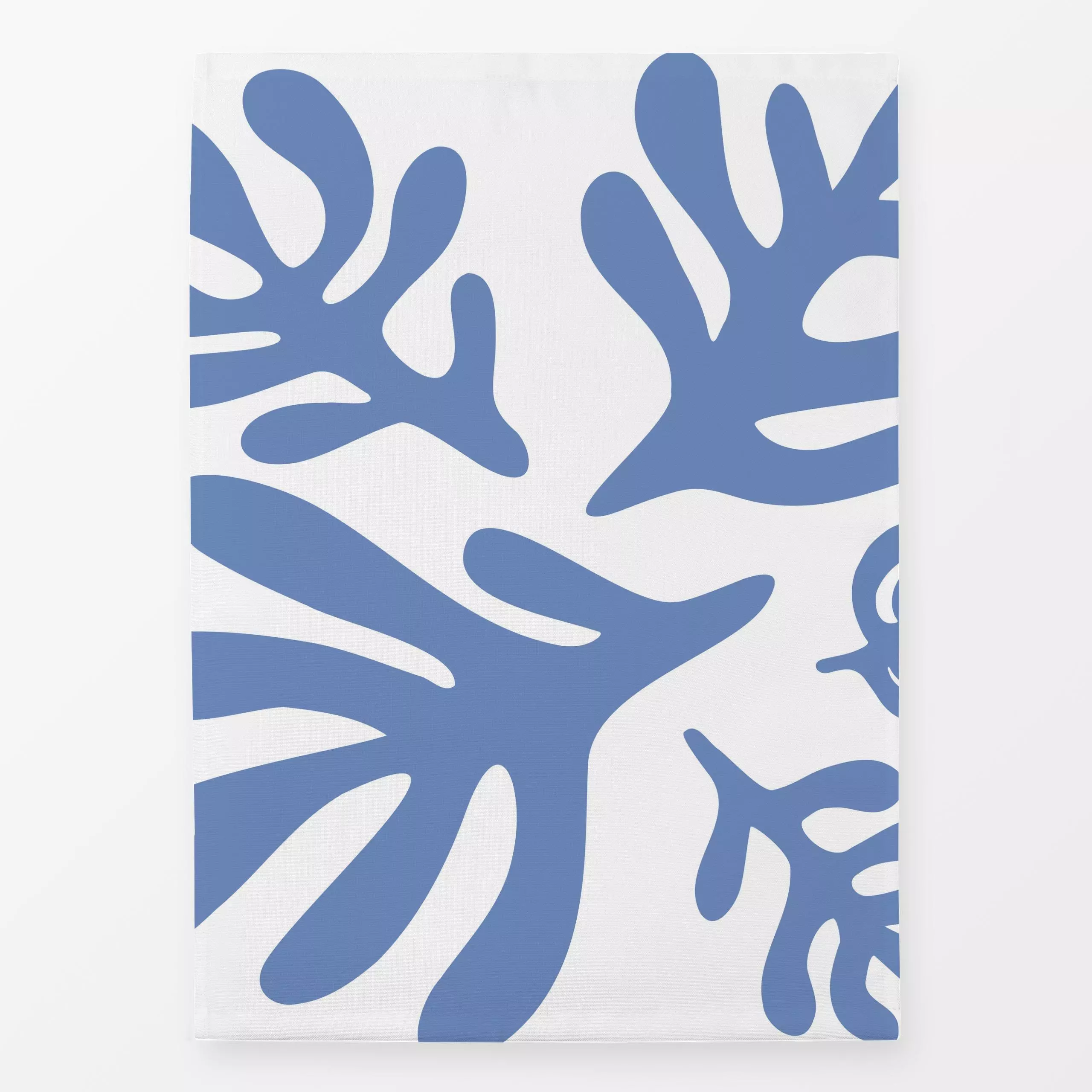 Geschirrtücher Sommer am Meer weiß hellblau - Blumen & Florales, Sommer - von „Carolin Vonhoff"; Natur, abstrakt, Blumen, Me...