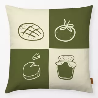 Kissen Brotzeit Quartett Green