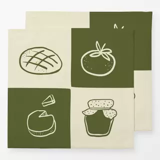 Servietten Brotzeit Quartett Green