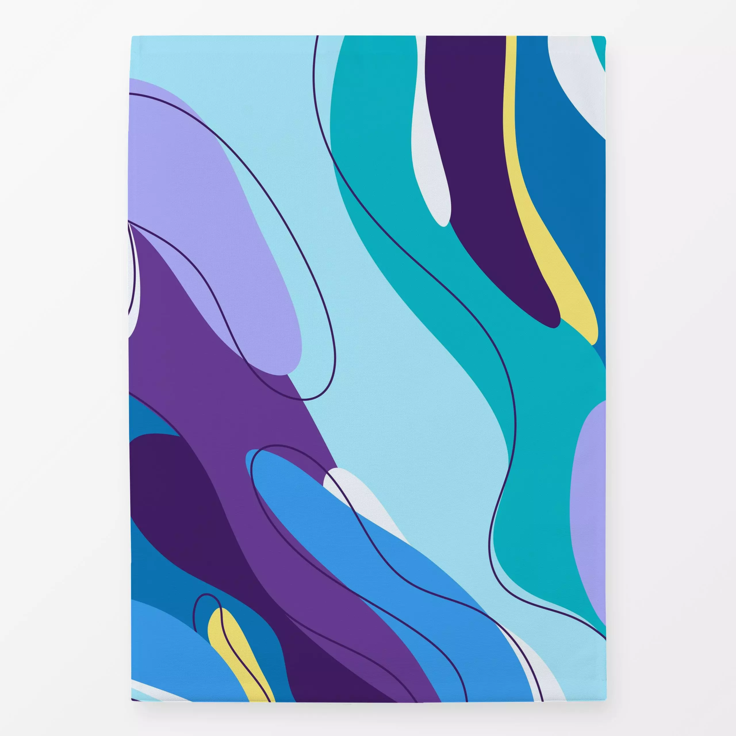 Geschirrtücher Farbfreude Ozean 1 - Symbole & Muster - von „Primus Pattern"; abstrakt, Wasser, Meer, Sommer, formen, maritim...