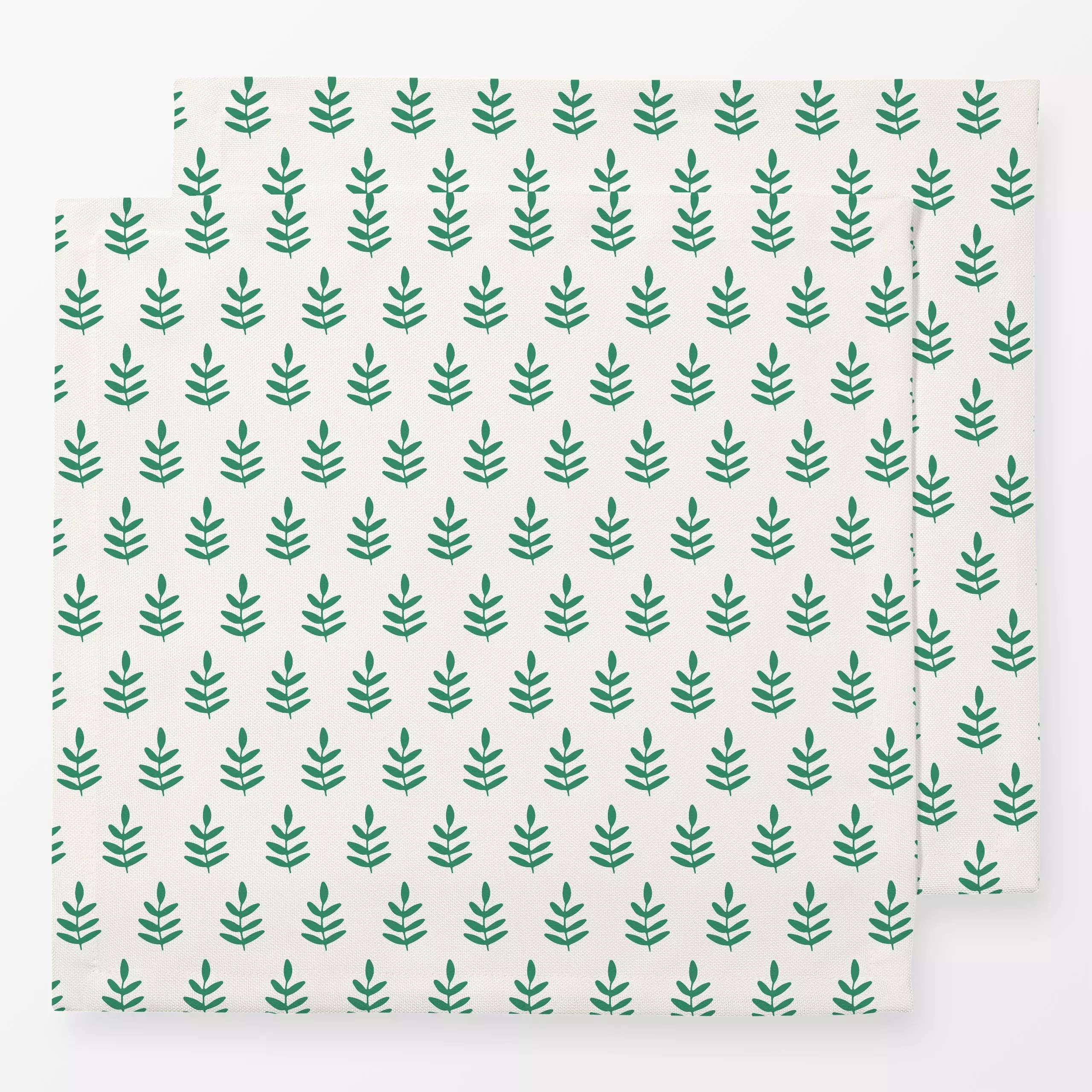 Servietten Small Leaves - Blumen & Florales, Weihnachten - von „Andrea Liesert"; Muster, minimal, kleingemustert, Blätter, F...