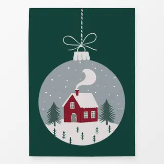 Geschirrtücher Weihnachtskugel grün