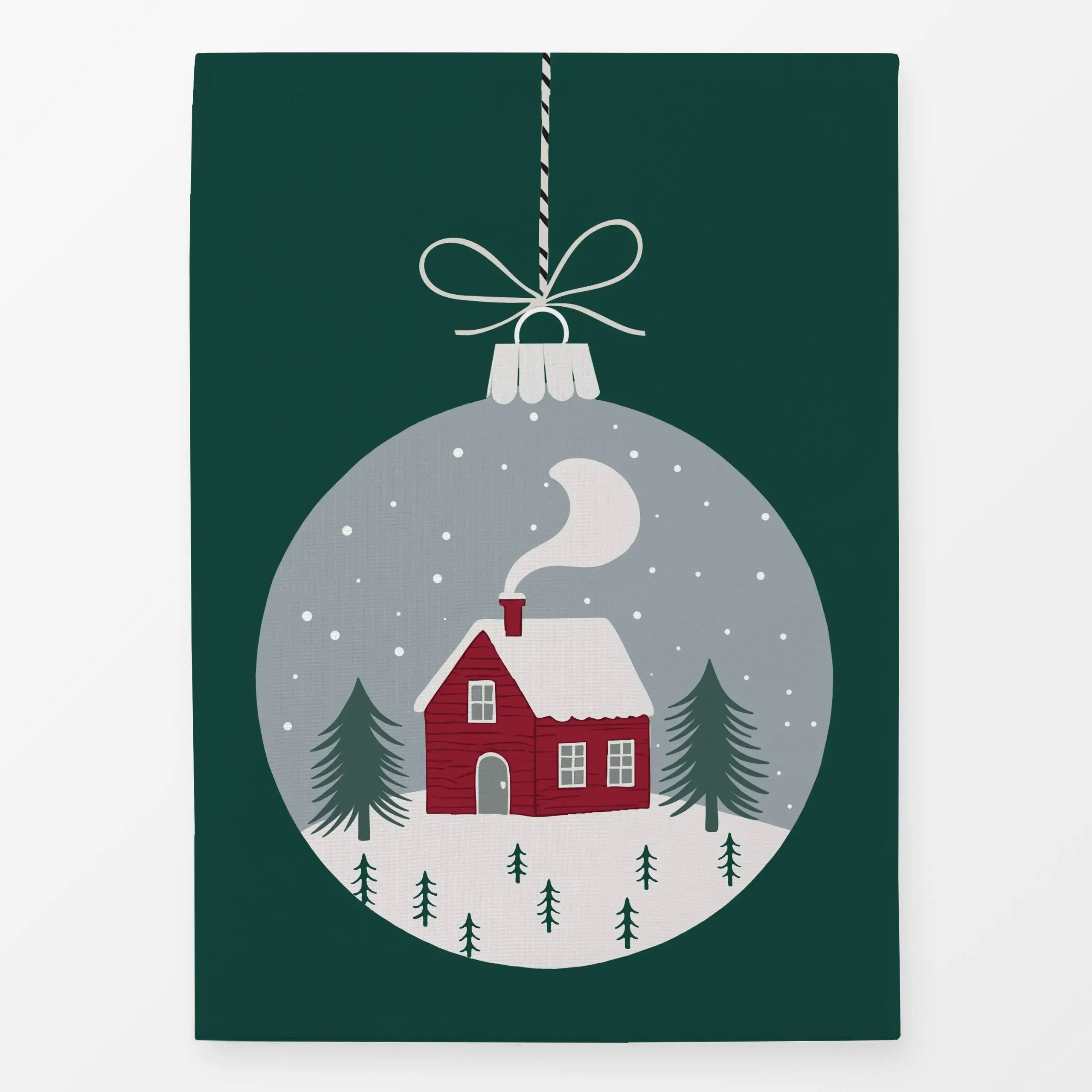 Geschirrtücher Weihnachtskugel grün - Weihnachten, Winter - von „Studio Kesse"; Home, Cozy, Weihnachten, christbaumschmuck, ...