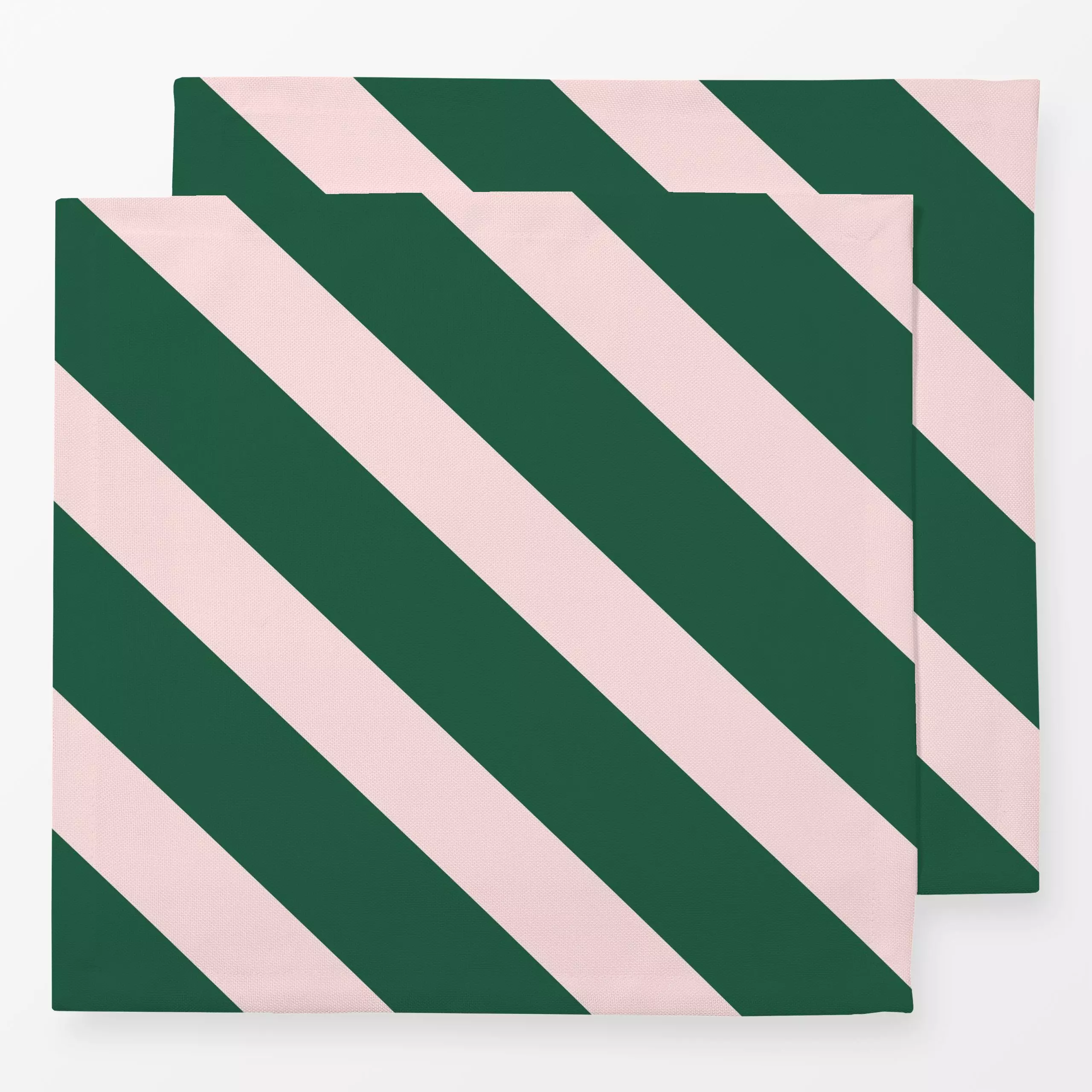 Servietten Stripes diagonal green - Sommer, Symbole & Muster - von „Studio ROSAGRAU"; Streifen, Sommer, StudioROSAGRAU, grue...